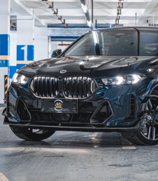 BMW X6 M60i xDrive40i G06 LCI 2024-ON with Aftermarket Parts - AE Front Lip Carbon Fiber from ArmorExtend