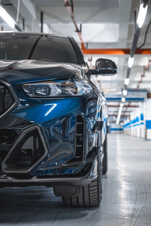 BMW X6 M60i xDrive40i G06 LCI 2024-ON with Aftermarket Parts - AE Front Lip Carbon Fiber from ArmorExtend