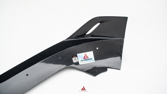 BMW X6 M60i xDrive40i G06 LCI 2024-ON with Aftermarket Parts - AE Front Lip Carbon Fiber from ArmorExtend