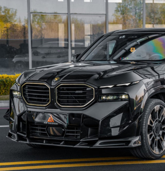 BMW XM / XM Label Red G09 2023-ON with Aftermarket Parts - AE Front Lip Carbon Fiber from ArmorExtend