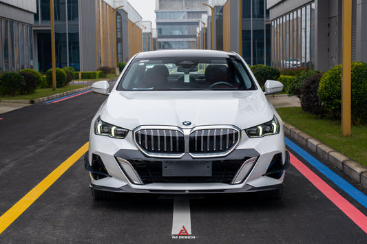 BMW i5 xDrive40 / i5 eDrive40 (with M-package bumper, does not fit base mode) / i5 M60 G60 G61 2024-ON & 5 Series 540i xDrive / 530i xDrive / 530i (with M-package bumper, does not fit base model) / 550e xDrive G60 G61 2024-ON with Aftermarket Parts - AE Design Front Lip Carbon Fiber from ArmorExtend