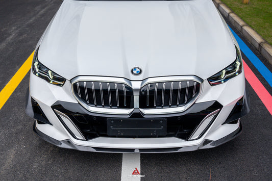 BMW i5 xDrive40 / i5 eDrive40 (with M-package bumper, does not fit base mode) / i5 M60 G60 G61 2024-ON & 5 Series 540i xDrive / 530i xDrive / 530i (with M-package bumper, does not fit base model) / 550e xDrive G60 G61 2024-ON with Aftermarket Parts - AE Design Front Lip Carbon Fiber from ArmorExtend