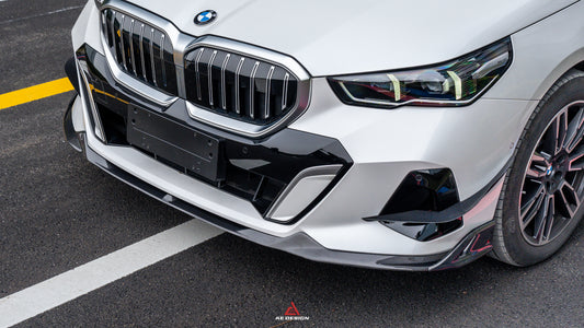 BMW i5 xDrive40 / i5 eDrive40 (with M-package bumper, does not fit base mode) / i5 M60 G60 G61 2024-ON & 5 Series 540i xDrive / 530i xDrive / 530i (with M-package bumper, does not fit base model) / 550e xDrive G60 G61 2024-ON with Aftermarket Parts - AE Design Front Lip Carbon Fiber from ArmorExtend