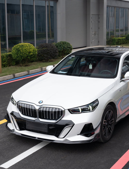 BMW i5 xDrive40 / i5 eDrive40 (with M-package bumper, does not fit base mode) / i5 M60 G60 G61 2024-ON & 5 Series 540i xDrive / 530i xDrive / 530i (with M-package bumper, does not fit base model) / 550e xDrive G60 G61 2024-ON with Aftermarket Parts - AE Design Front Lip Carbon Fiber from ArmorExtend
