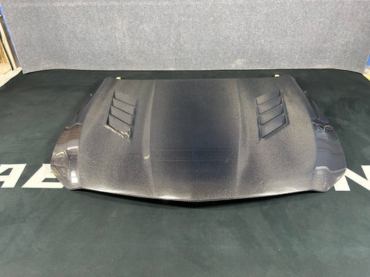 Cadillac CT5 CT5V Blackwing V Premium Luxury Sport Base 2020-ON with Aftermarket Parts - AE Vented Style Hood Bonnet Double-sided Carbon Fiber from ArmorExtend