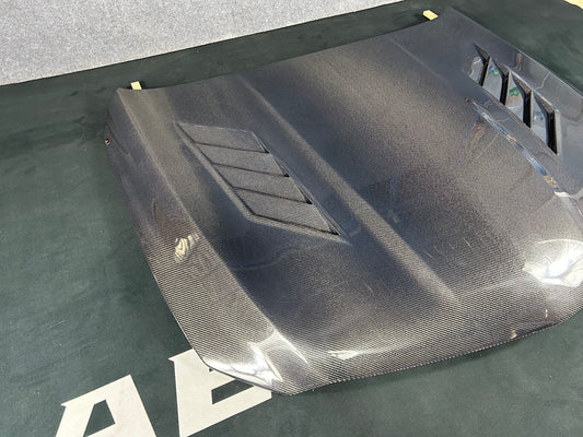 Cadillac CT5 CT5V Blackwing V Premium Luxury Sport Base 2020-ON with Aftermarket Parts - AE Vented Style Hood Bonnet Double-sided Carbon Fiber from ArmorExtend