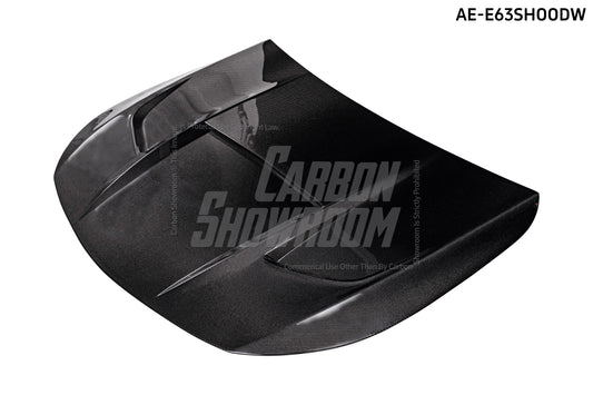 Mercedes Benz E63 E63S W213 2017 2018 2019 2020 2021 2022 2023 2024 with Aftermarket Parts - AE Hood Bonnet Carbon Fiber from ArmorExtend