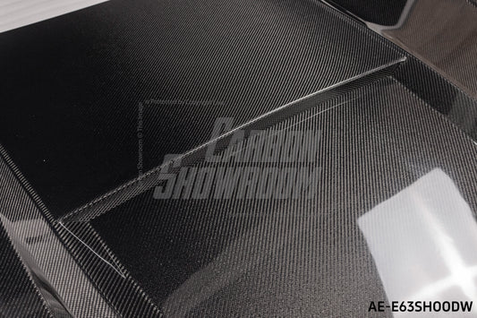 Mercedes Benz E63 E63S W213 2017 2018 2019 2020 2021 2022 2023 2024 with Aftermarket Parts - AE Hood Bonnet Carbon Fiber from ArmorExtend