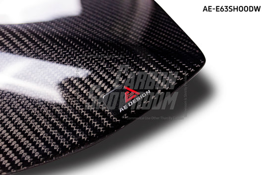 Mercedes Benz E63 E63S W213 2017 2018 2019 2020 2021 2022 2023 2024 with Aftermarket Parts - AE Hood Bonnet Carbon Fiber from ArmorExtend