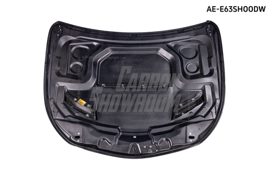 Mercedes Benz E63 E63S W213 2017 2018 2019 2020 2021 2022 2023 2024 with Aftermarket Parts - AE Hood Bonnet Carbon Fiber from ArmorExtend
