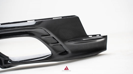 Porsche Panamera 976 Base 4 4S E-Hybird GTS Turbo 2024-ON with Aftermarket Parts - AE Desgin ART Rear Diffuser Carbon Fiber from ArmorExtend