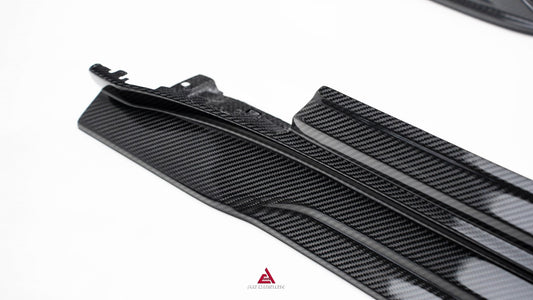 Porsche Panamera 976 Base 4 4S E-Hybird GTS Turbo 2024-ON with Aftermarket Parts - AE Desgin ART Side Skirts Carbon Fiber from ArmorExtend