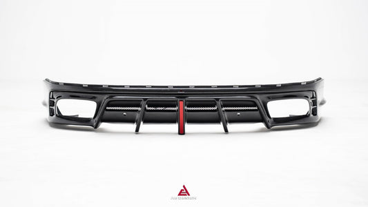 Porsche Panamera 976 Base 4 4S E-Hybird GTS Turbo 2024-ON with Aftermarket Parts - AE Desgin ART Rear Diffuser Carbon Fiber from ArmorExtend