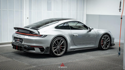 Porsche 911 992 Carrera/4/S/4S (Fits Aero Kit / Sport Package Only)2020-ON with Aftermarket Parts-ART Style Carbon Fiber Rear Diffuser Canards from Armorextend