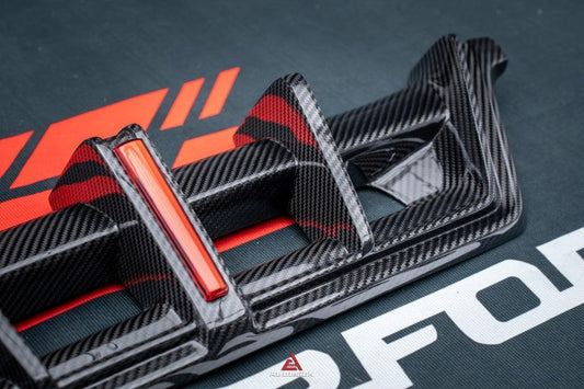 Porsche 911 992 Carrera/4/S/4S (Fits Aero Kit / Sport Package Only)2020-ON with Aftermarket Parts-ART Style Carbon Fiber Rear Diffuser Canards from Armorextend