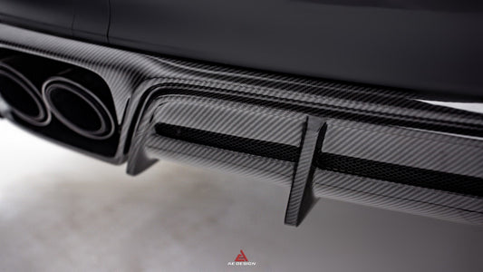 Porsche Cayenne Coupe 9Y0 9Y0.1 9Y0.2 9Y3 9Y3.1 9Y3.2 Base/S/Turbo/E-Hybrid 2019 2020 2021 2022 2023 2024 with Aftermarket Parts - AE Rear Diffuser & Rear Canards Carbon Fiber from ArmorExtend