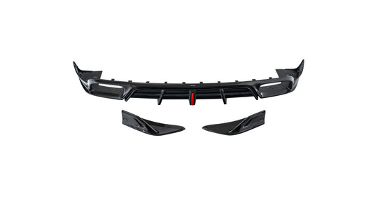 Porsche Cayenne Coupe 9Y0 9Y0.1 9Y0.2 9Y3 9Y3.1 9Y3.2 Base/S/Turbo/E-Hybrid 2019 2020 2021 2022 2023 2024 with Aftermarket Parts - AE Rear Diffuser & Rear Canards Carbon Fiber from ArmorExtend