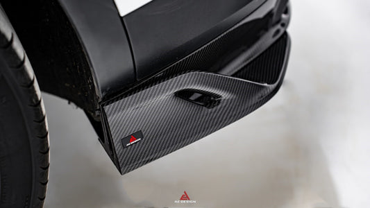 Porsche Cayenne Coupe 9Y0 9Y0.1 9Y0.2 9Y3 9Y3.1 9Y3.2 Base/S/Turbo/E-Hybrid 2019 2020 2021 2022 2023 2024 with Aftermarket Parts - AE Rear Diffuser & Rear Canards Carbon Fiber from ArmorExtend