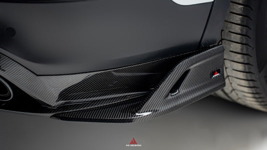 Porsche Cayenne Coupe 9Y0 9Y0.1 9Y0.2 9Y3 9Y3.1 9Y3.2 Base/S/Turbo/E-Hybrid 2019 2020 2021 2022 2023 2024 with Aftermarket Parts - AE Rear Diffuser & Rear Canards Carbon Fiber from ArmorExtend