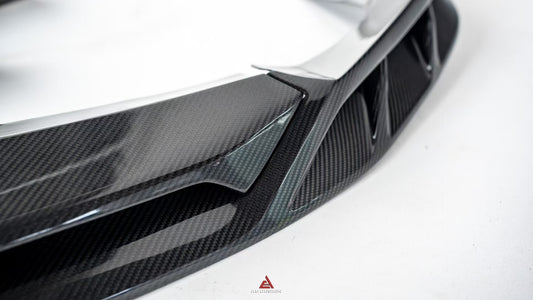 Porsche Cayenne Coupe 9Y0.2 Base/S/E-Hybrid 2024-ON & Cayenne Coupe 9Y3.2 Base/S 2024-ON with Aftermarket Parts - AE Front Lip & Canards Pre-preg Carbon Fiber from ArmorExtend