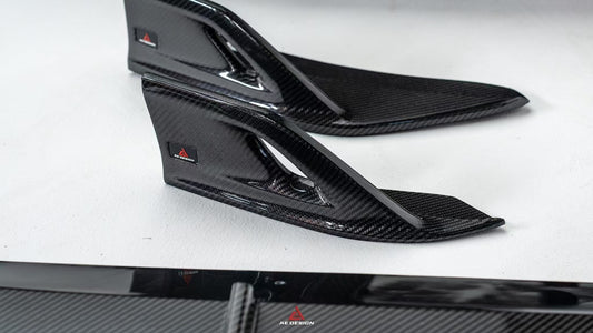 Porsche Cayenne Coupe 9Y0.2 Base/S/E-Hybrid 2024-ON & Cayenne Coupe 9Y3.2 Base/S 2024-ON with Aftermarket Parts - AE Front Lip & Canards Pre-preg Carbon Fiber from ArmorExtend