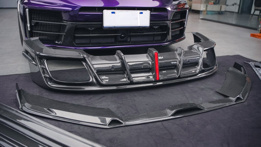 Porsche Panamera 976 Base 4 4S E-Hybird 2024-ON with Aftermarket Parts - AE Desgin ART Front Lip Carbon Fiber from ArmorExtend