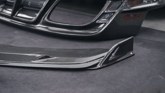 Porsche Panamera 976 Base 4 4S E-Hybird 2024-ON with Aftermarket Parts - AE Desgin ART Front Lip Carbon Fiber from ArmorExtend