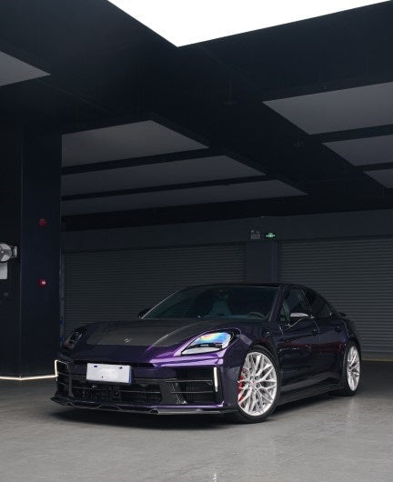 Porsche Panamera 976 Base 4 4S E-Hybird 2024-ON with Aftermarket Parts - AE Desgin ART Front Lip Carbon Fiber from ArmorExtend