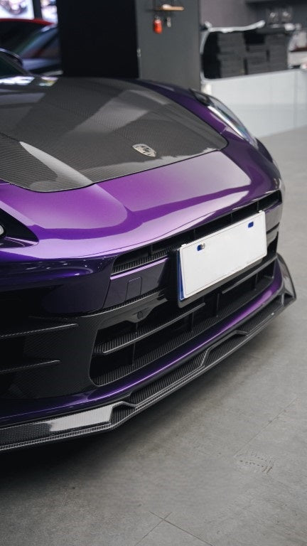 Porsche Panamera 976 Base 4 4S E-Hybird 2024-ON with Aftermarket Parts - AE Desgin ART Front Lip Carbon Fiber from ArmorExtend