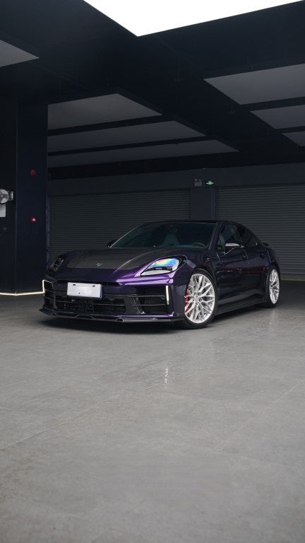 Porsche Panamera 976 Base 4 4S E-Hybird GTS Turbo 2024-ON with Aftermarket Parts - AE Desgin ART Hood Carbon Fiber from ArmorExtend