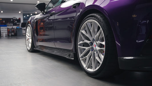 Porsche Panamera 976 Base 4 4S E-Hybird GTS Turbo 2024-ON with Aftermarket Parts - AE Desgin ART Side Skirts Carbon Fiber from ArmorExtend
