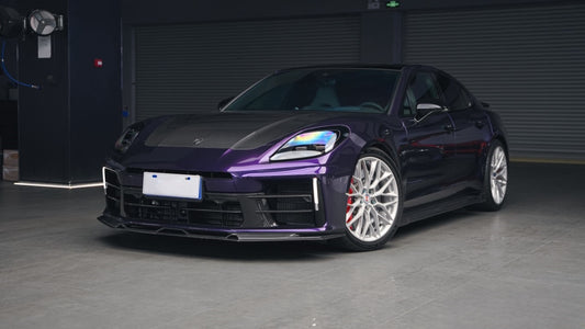 Porsche Panamera 976 Base 4 4S E-Hybird GTS Turbo 2024-ON with Aftermarket Parts - AE Desgin ART Hood Carbon Fiber from ArmorExtend