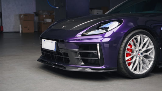 Porsche Panamera 976 Base 4 4S E-Hybird GTS Turbo 2024-ON with Aftermarket Parts - AE Desgin ART Hood Carbon Fiber from ArmorExtend