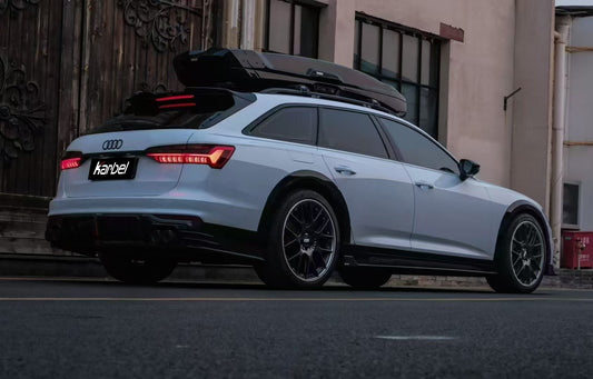 Audi A6 Allroad C8 2020-2022 With Aftermarket Parts - Pre-preg Carbon Fiber Side Skirts from Karbel Carbon