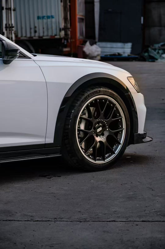 Audi A6 Allroad C8 2020-2022 With Aftermarket Parts - Pre-preg Carbon Fiber Side Skirts from Karbel Carbon