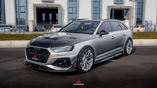 ArmorExtend ART V2 Front Lip for Audi RS4 B9 B9.5 2018-ON Dry Pre-preg Carbon Fiber