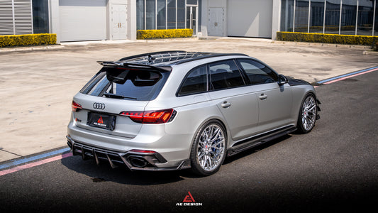 Audi RS4 B9 B9.5 2018-ON with Aftermarket Parts - ART V2 Rear Diffuser Dry Pre-preg Carbon Fiber from ArmorExtend