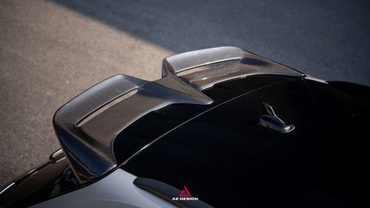 Audi RS4 B9 B9.5 2018-ON with Aftermarket Parts - ART V2 Rear Roof Spoiler Dry Pre-preg Carbon Fiber from ArmorExtend