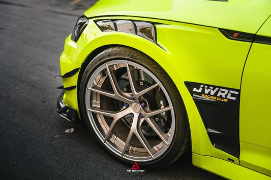 Audi RS5 B9.5 2020 2021 2022 2023 2024 2025 with Aftermarket Parts - AE V2 Style Front Canards Dry Pre-preg Carbon Fiber from ArmorExtend