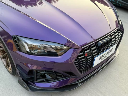 Audi RS5 B9.5 2020 2021 2022 2023 2024 with Aftermarket Parts - AE Style Front Lip Carbon Fiber from ArmorExtend