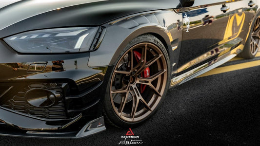 Audi RS5 B9 / B9.5 2017 2018 2019 2020 2021 2022 2023 2024 with Aftermarket Parts - AE Style Front Fenders Carbon Fiber from ArmorExtend