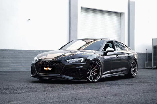 Audi RS5 B9.5 2020-ON with Aftermarket Parts - Front Lip Pre-preg Carbon Fiber from BCTXE Tuning