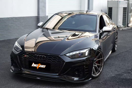 Audi RS5 B9.5 2020-ON with Aftermarket Parts - Front Lip Pre-preg Carbon Fiber from BCTXE Tuning