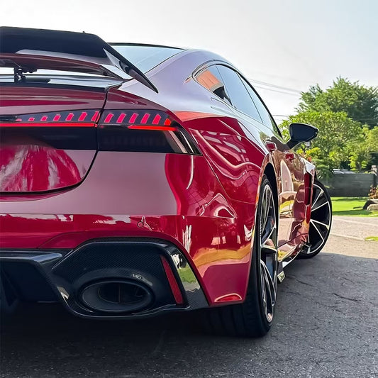 Audi RS6 C8 2020-ON & RS7 C8 2020-ON With Aftermarket Parts - Rear Diffuser & Canards Pre-preg Carbon Fiber from Karbel Carbon