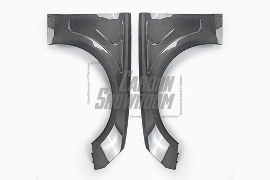 Audi S4 / A4 B9.5 2020 2021 2022 2023 2024 with Aftermarket Parts - AE Style Front Fenders Carbon Fiber?from ArmorExtend