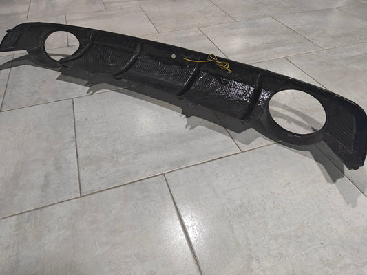 Audi S4 A4 (with S-line bumper, does not fit base model) B9 2017 2018 2019 with Aftermarket Parts - V3 RS4 Style Rear Diffuser Pre-preg Carbon Fiber from Karbel Carbon