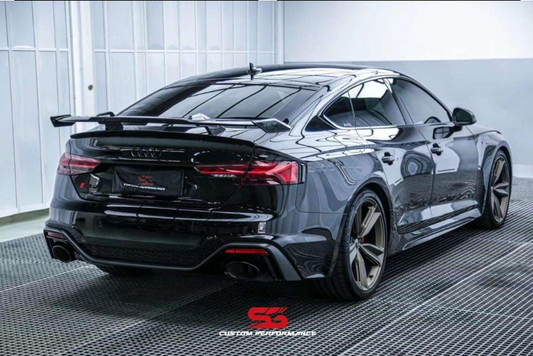 Audi RS5 S5 A5 B9 B9.5 2017-ON Sedan with Aftermarket Parts - Rear Wing Carbon Fiber/FRP from ArmorExtend