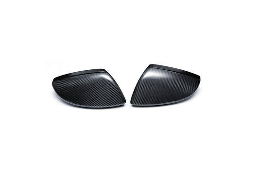 Audi RS7 RS6 S7 S6 A7 A6 C8 2020-ON (Left Hand Drive Only) with Aftermarket Parts - With Blind Assist & Without Blind Assist Mirror Caps Dry Pre-preg Carbon Fiber from Ventus Veloce
