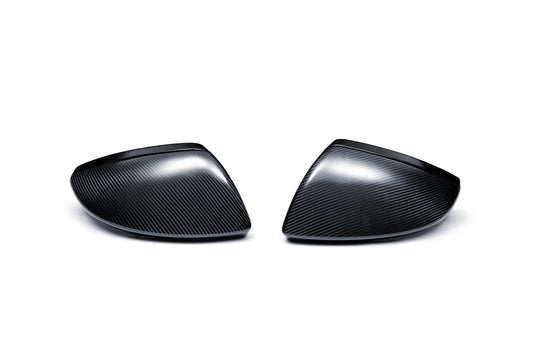 Audi RS7 RS6 S7 S6 A7 A6 C8 2020-ON (Left Hand Drive Only) with Aftermarket Parts - With Blind Assist & Without Blind Assist Mirror Caps Dry Pre-preg Carbon Fiber from Ventus Veloce