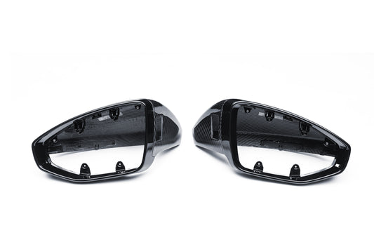 Audi RS7 RS6 S7 S6 A7 A6 C8 2020-ON (Left Hand Drive Only) with Aftermarket Parts - With Blind Assist & Without Blind Assist Mirror Caps Dry Pre-preg Carbon Fiber from Ventus Veloce